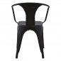 Mobile Preview: Metal chair black matt