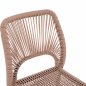 Mobile Preview: GREY ALUMINUM CHAIR WITH PE ROPE BEIGE 45x63x82 cm