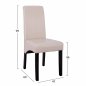 Mobile Preview: Roxie dining chair with leatherette in color beige