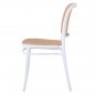 Mobile Preview: CHAIR POLYPROPYLENE WHITE WITH BEIGE SEAT AND BACKREST 41x49x102cm