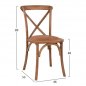 Mobile Preview: Wooden chair forenza with braided seat in natural color