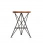 Mobile Preview: Stool wooden seat Industrial Antique Paris Grey-Woodwell