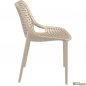 Mobile Preview: Bistro chair AIR made of plastic I garden chair I outdoor chair with honeycomb pattern