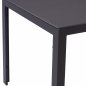 Preview: METAL RECTANGULAR TABLE GRAY WITH GRAY GLASS 150X90Χ75cm