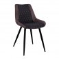 Mobile Preview: Chair KALISHI with clean lines and fabric in nubuck