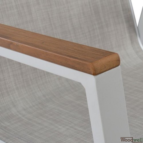 Dining table set 7 pieces in white color Polywood table | Armchair in aluminum frame Dining table set 7 pieces in white color Polywood table | Armchair in aluminum frame