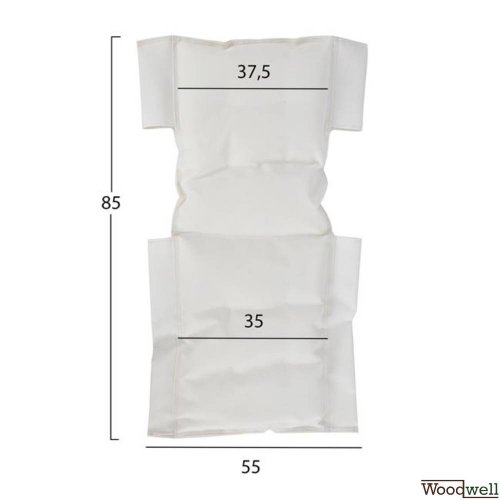 NAXOS inflatable cushion in cream color NAXOS inflatable cushion in cream color
