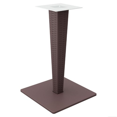 Riva table leg rattan in brown 45x45x71 cm