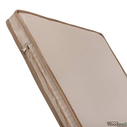 Waterproof sun lounger cushion in beige Waterproof sun lounger cushion in beige