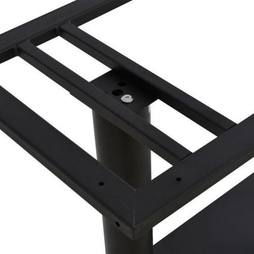 Indoor and outdoor metal table frame 40x70x72 cm | black