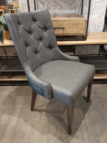 "Chesterfield" dining chair grey