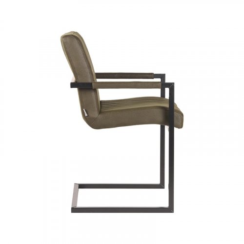 Dining chair Milo 55x55x85 cm Army Microfiber