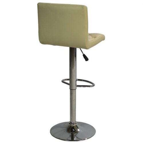 Bar stool with metal frame | In cream color