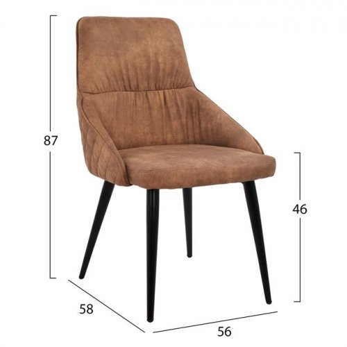 Dining chair "Eden" brown