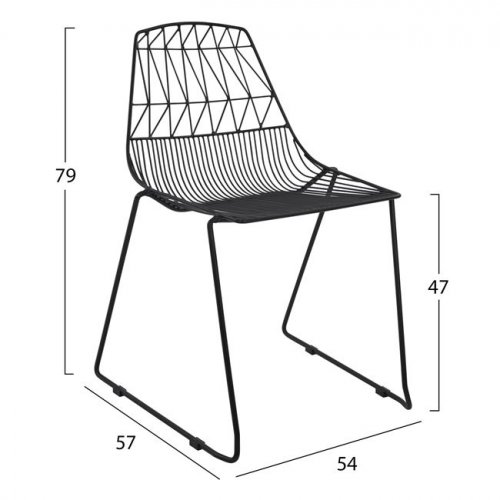 Metal chair in IKARUS design