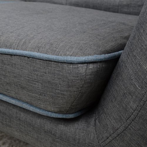 Sofa 3-seater textured gray