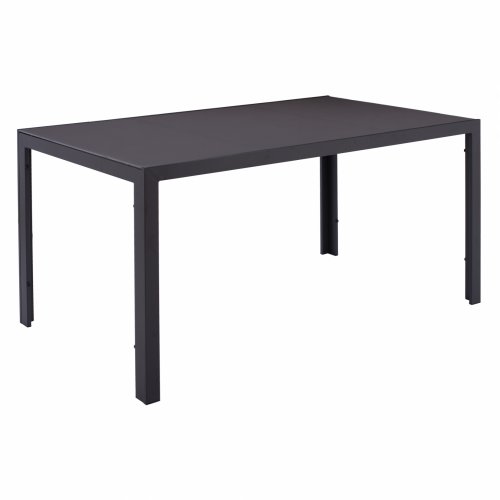 METAL RECTANGULAR TABLE GRAY WITH GRAY GLASS 150X90Χ75cm METAL RECTANGULAR TABLE GRAY WITH GRAY GLASS 150X90Χ75cm