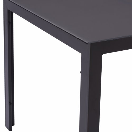 METAL RECTANGULAR TABLE GRAY WITH GRAY GLASS 150X90Χ75cm METAL RECTANGULAR TABLE GRAY WITH GRAY GLASS 150X90Χ75cm