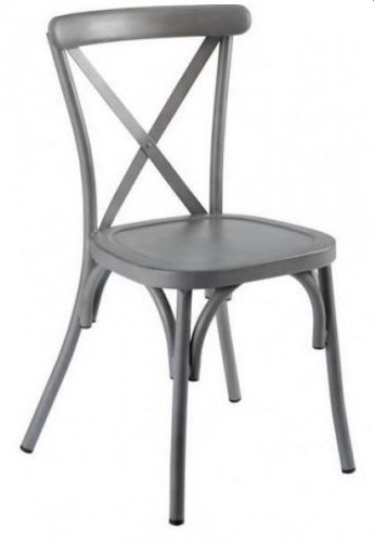 Outdoor chair made of aluminum in vintage anthrazit