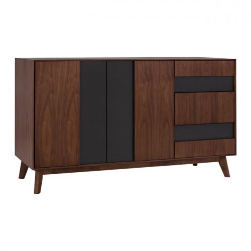 Chest of drawers with VENEER LEGS (dimensions 150x44x85,5 cm)