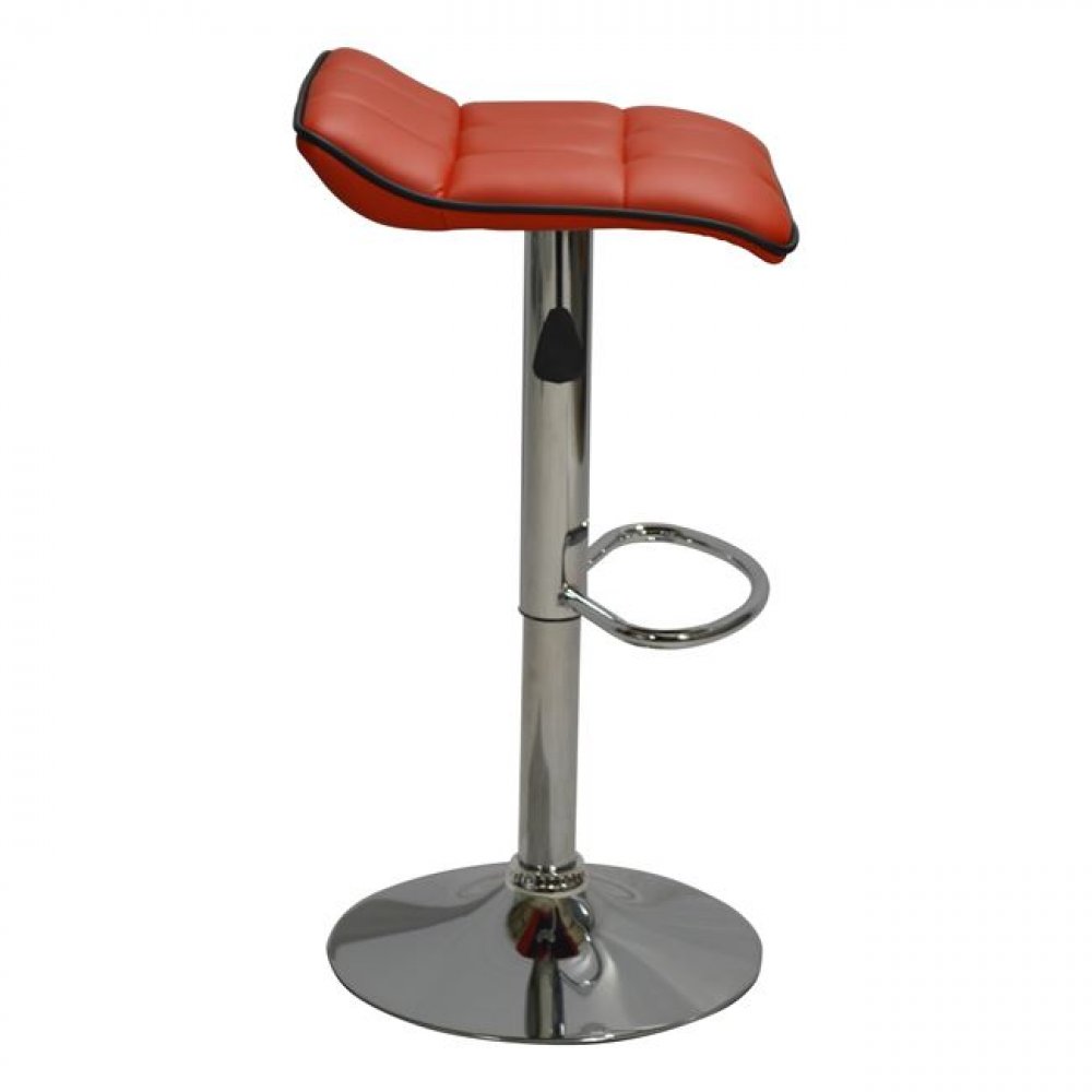 Bar stool bar stool counter stool red synthetic leather | Modern