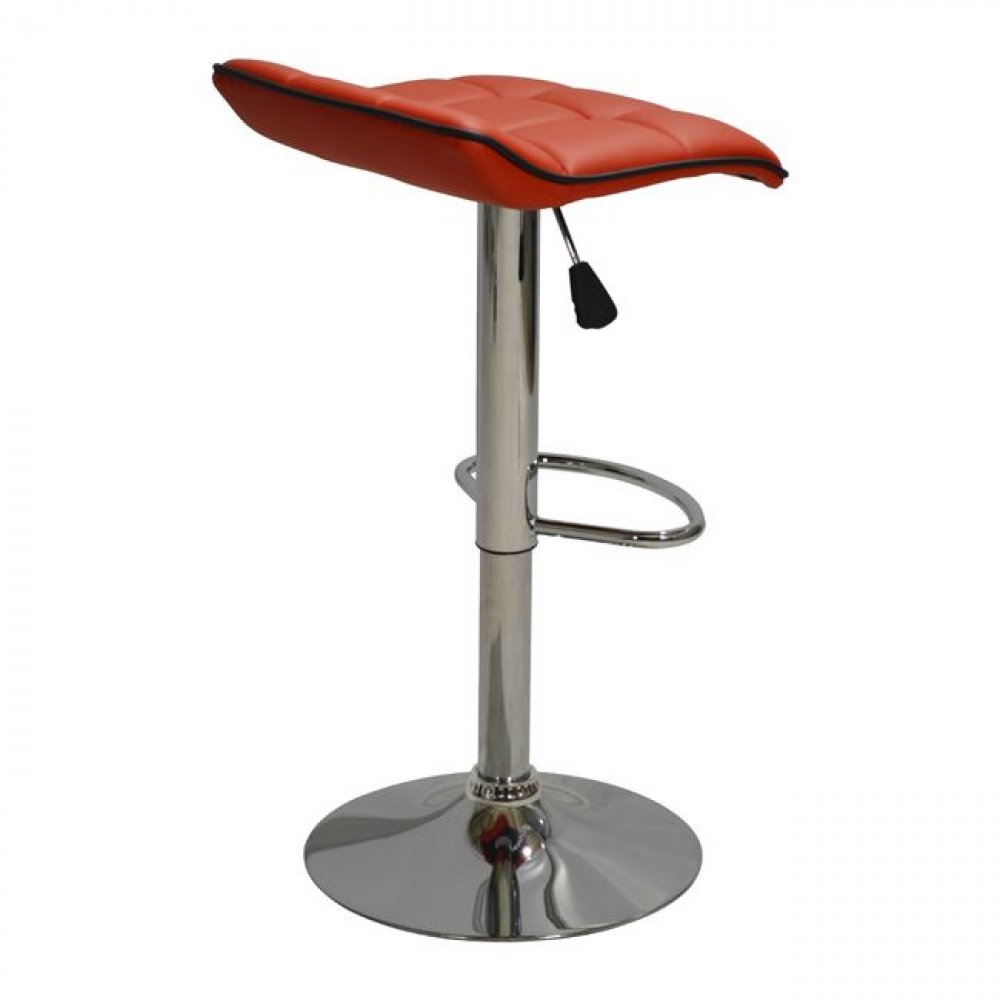 Bar stool bar stool counter stool red synthetic leather | Modern