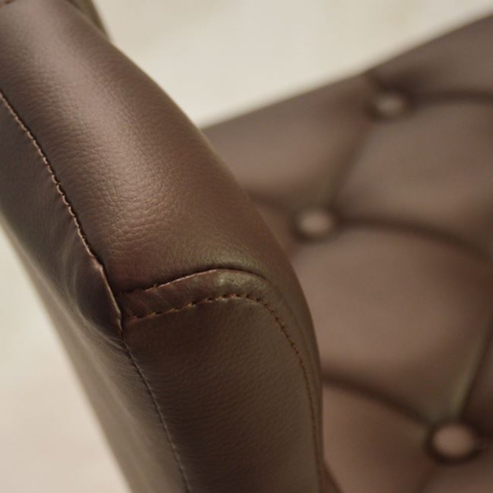 Bar stool bar stool counter stool design stool  brown imitation leather modern