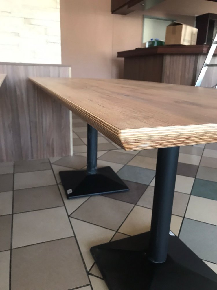 Zebrano table top made of multiplex with surface coating Zebrano table top made of multiplex with surface coating