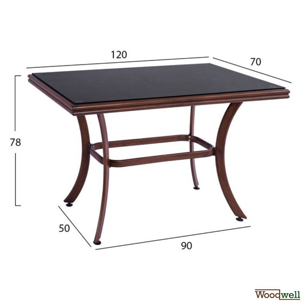 Dining table set 5 pieces Bamboo look Dining table set 5 pieces Bamboo look