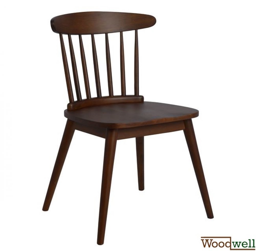 Marini kitchen and dining room chair made of wood in walnut