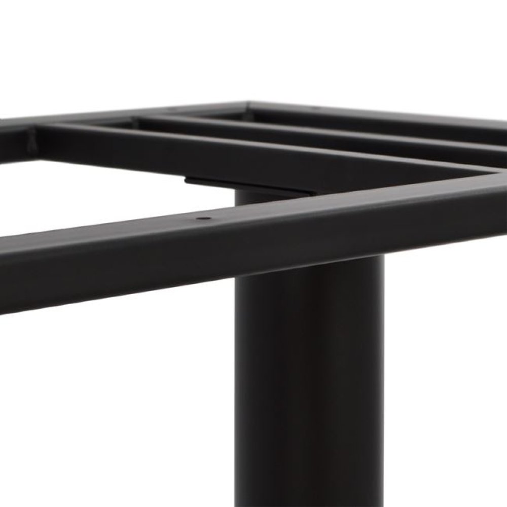 Indoor and outdoor metal table frame 40x70x72 cm | black