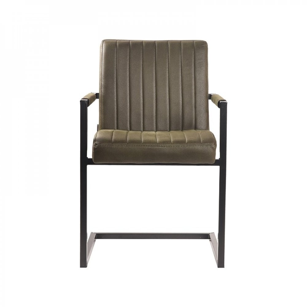 Dining chair Milo 55x55x85 cm Army Microfiber