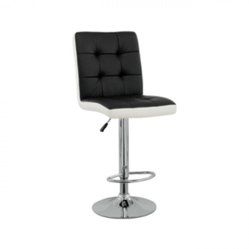 Bar stool height adjustable | black and white