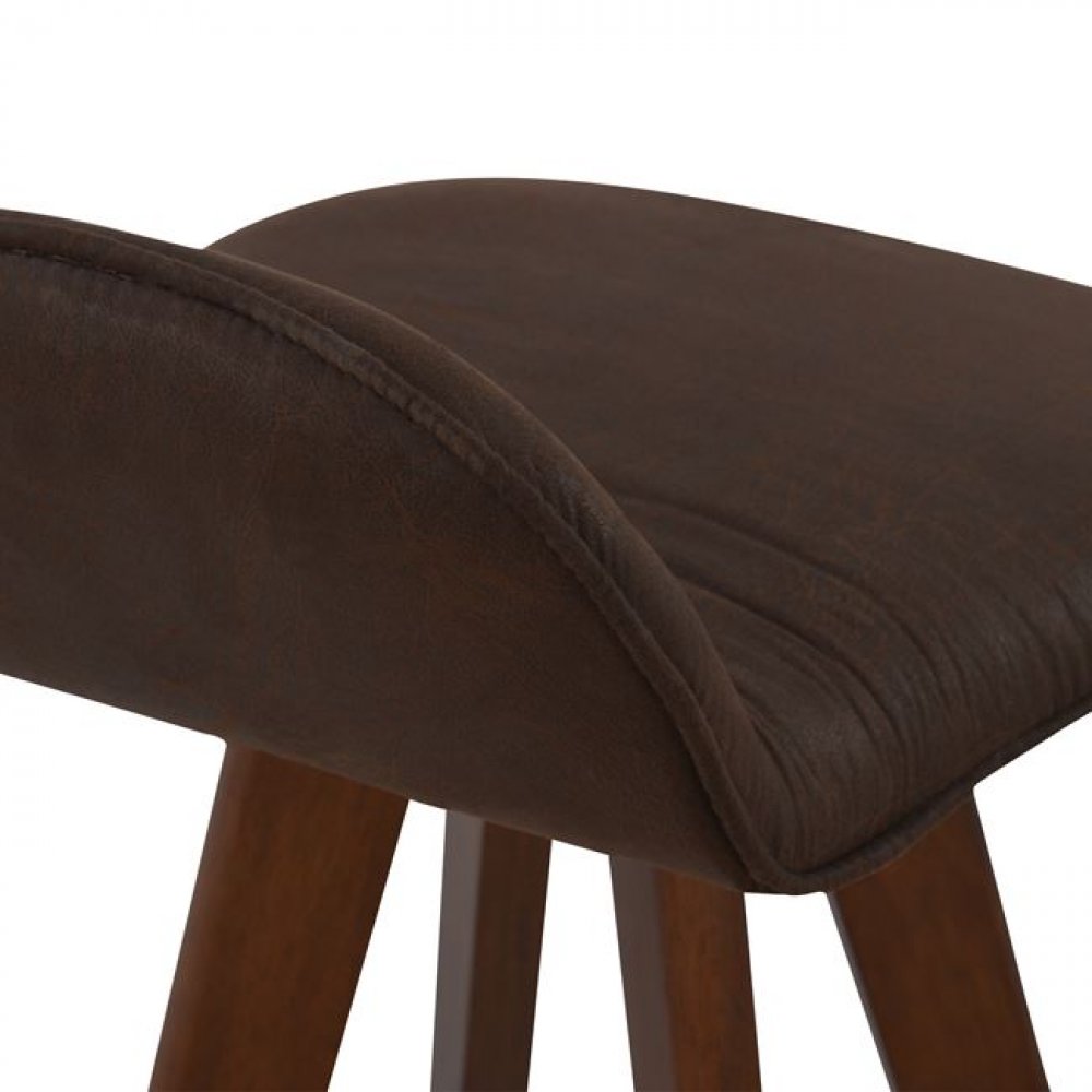 Modern bar stool | In walnut