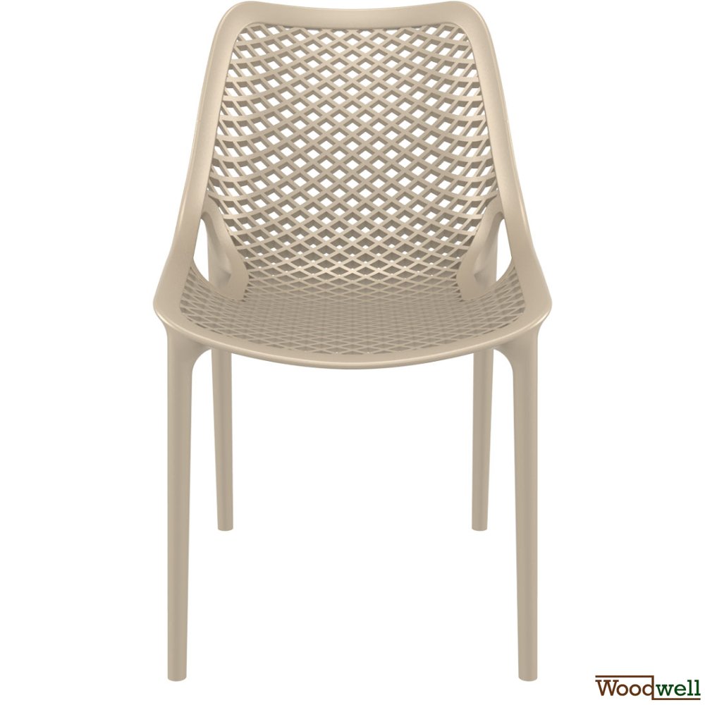 Bistro chair AIR made of plastic I garden chair I outdoor chair with honeycomb pattern