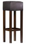 Bar stool without backrest in the shade "wenge"