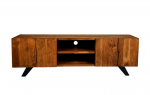 Handmade television table made of acacia wood