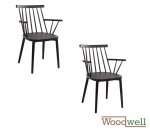 Aluminum chair YVONNE with armrests | In rusty tones