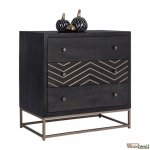 Drawer cabinet Sherri of solid mango wood 75 x 35 x 74 cm