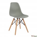 Twist chair in gray (4 pieces)