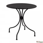 Amore metal table in black color