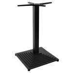 Indoor and outdoor iron table base 45x45x72 cm | Matt black
