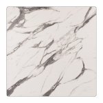 HPL TABLE SURFACE MARBLE WHITE-GRAY 60x60 cm. THICKNESS 12mm