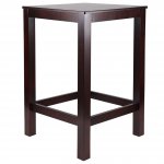 Bar table / bar table BERTO in solid wood 60x60x110 cm | In Wenge