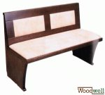 Classic bench with comfortable upholstery
