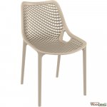 Bistro chair AIR made of plastic I garden chair I outdoor chair with honeycomb pattern