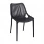 Preview: Bistro chair AIR made of plastic I garden chair I outdoor chair with honeycomb pattern
