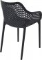 Preview: Bistro chair AIR made of plastic I garden chair I outdoor chair with honeycomb pattern
