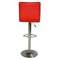 Preview: Modern barstool Nexus with red imitation leather cover