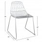 Preview: klassische Draht Stuhl, Harry Bertoia, Möbeldesign